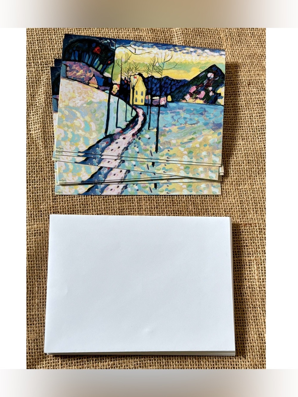 The Metropolitan Museum Of Art Vasily Kandinsky Winter Landscape Christmas Cards - Picture 2 of 6